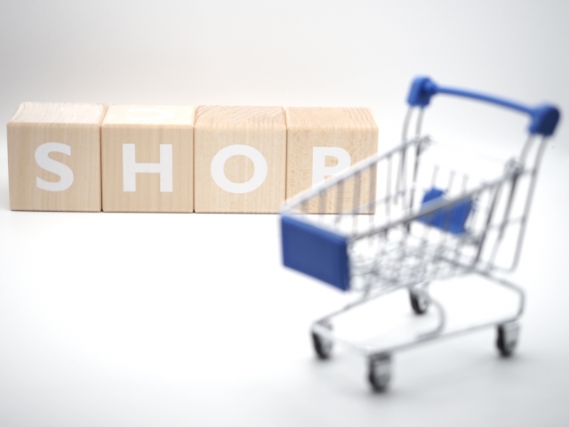 積み木のSHOPとカート